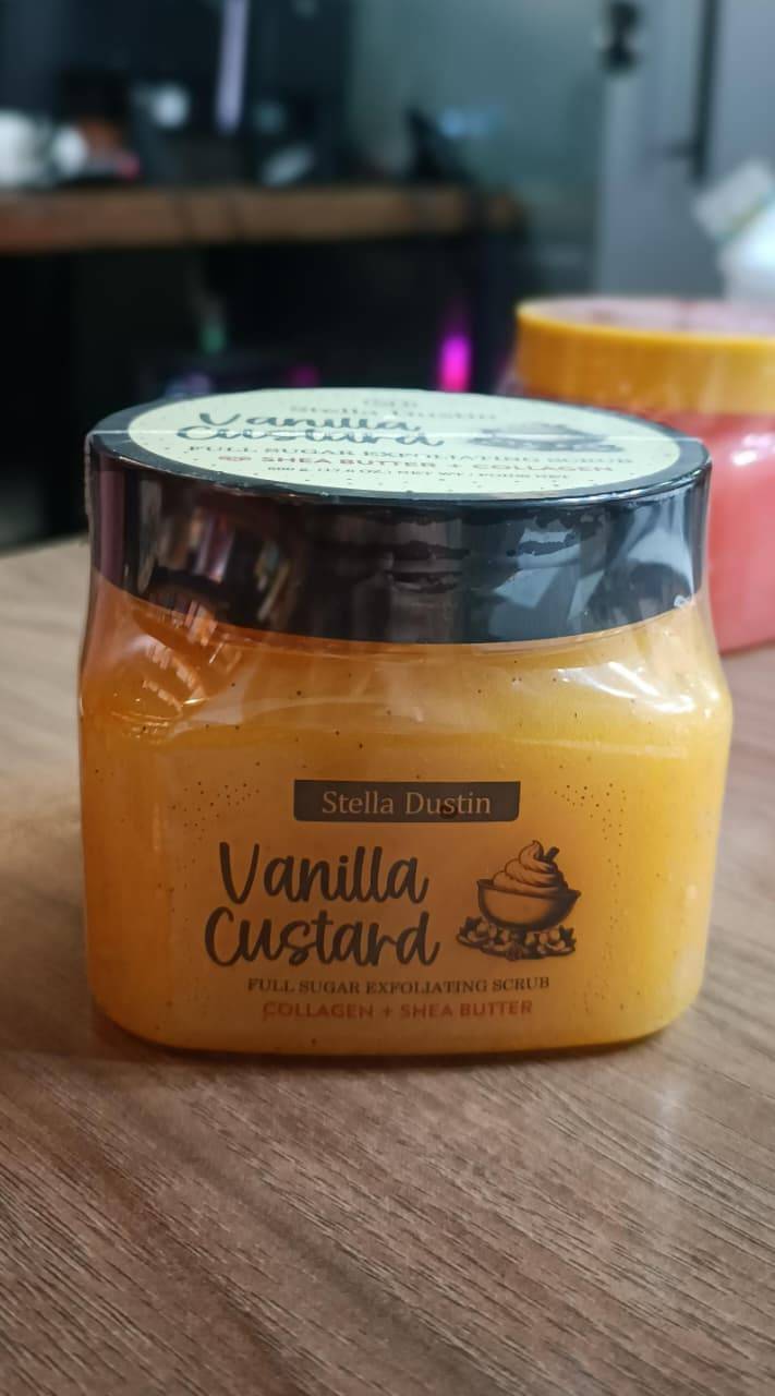 Stella Dustin Vanilla Custard Full Sugar Exfoliating Scrub